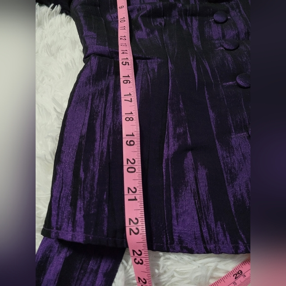 Medium Cleo Petite Blouse in Metallic Purple - Picture 5 of 7